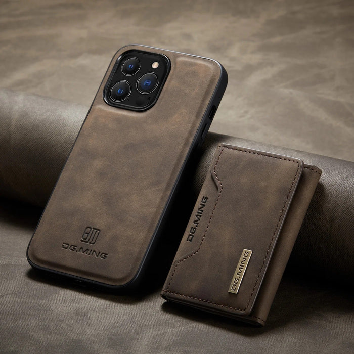 Etui skórzane 2 w 1 z odpinaną portmonetką dla iPhone'a