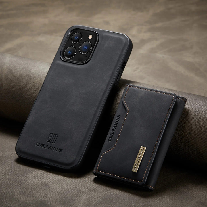 Etui skórzane 2 w 1 z odpinaną portmonetką dla iPhone&