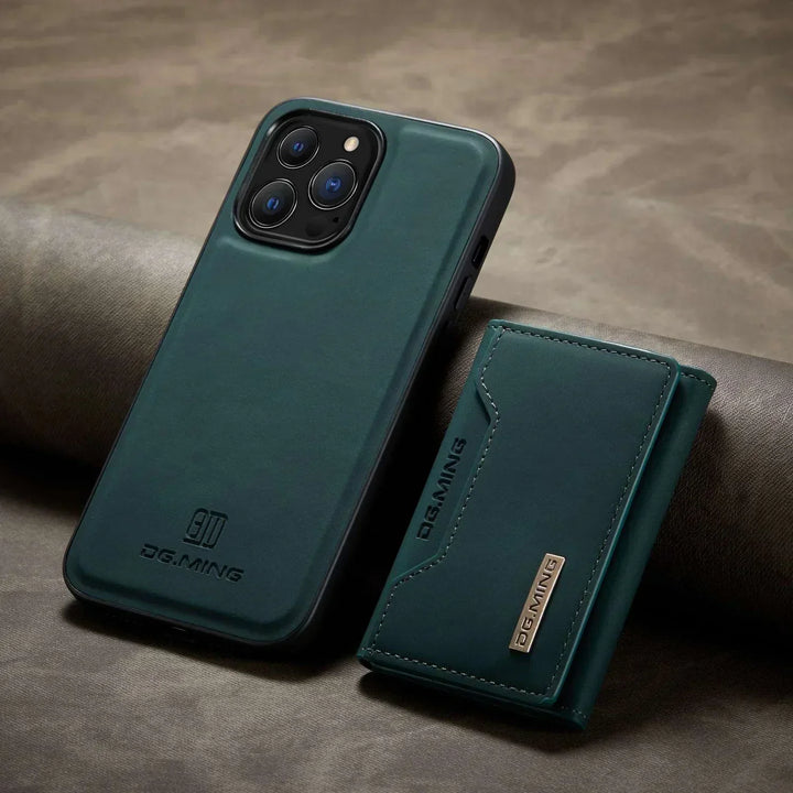 Etui skórzane 2 w 1 z odpinaną portmonetką dla iPhone&