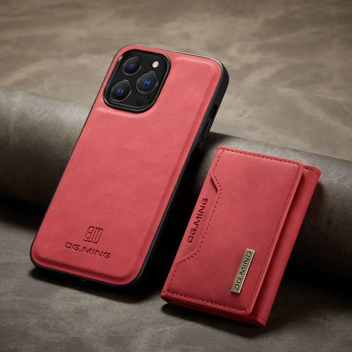 Etui skórzane 2 w 1 z odpinaną portmonetką dla iPhone&