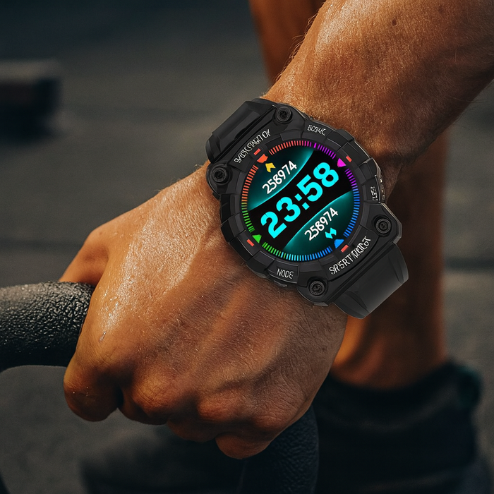 Wodoodporna smartwatch z funkcjami śledzenia aktywności