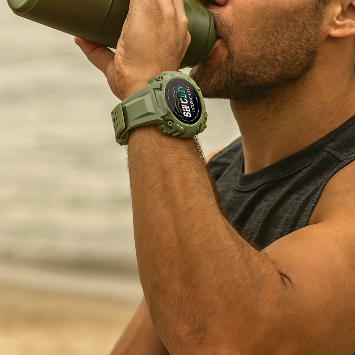 Wodoodporna smartwatch z funkcjami śledzenia aktywności