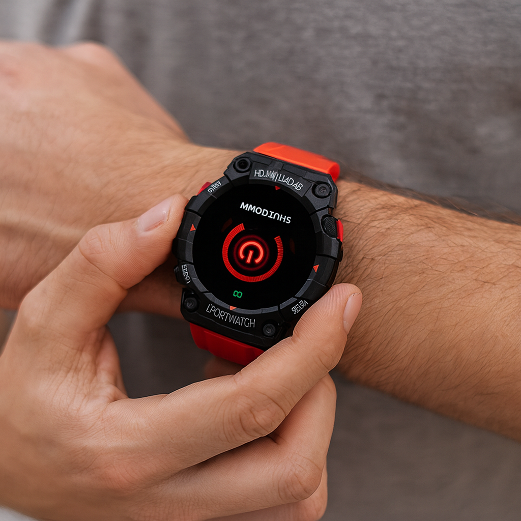 Wodoodporna smartwatch z funkcjami śledzenia aktywności