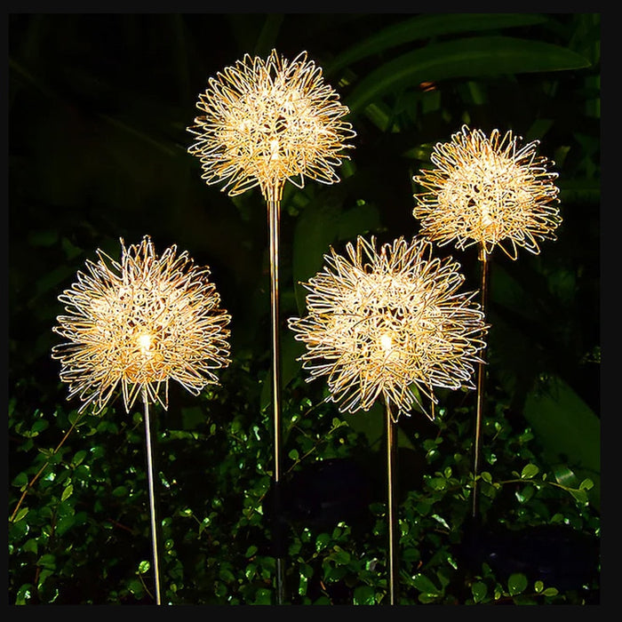Solarna lampa LED do ogrodu (2 sztuki) w designie dmuchawca z wbiciem | Karnz