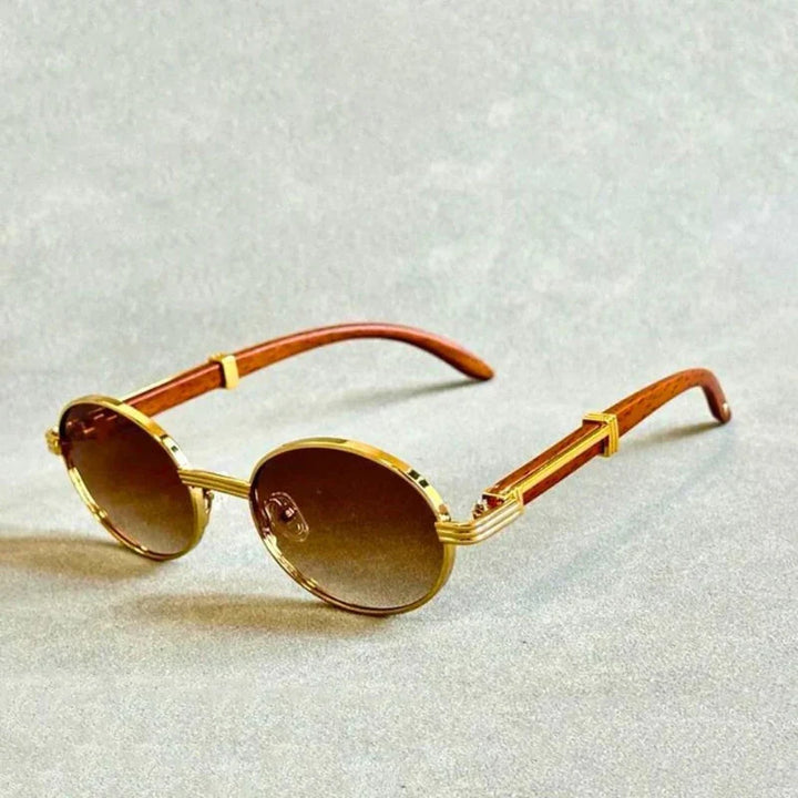 BlissGlow – Drewniane okulary przeciwsłoneczne z serii Retro