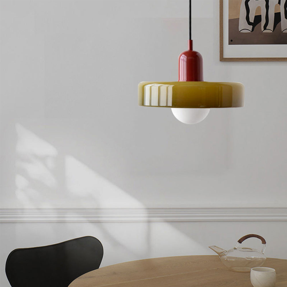 Kolorowa szklana lampa wisząca - BauLume | Karnz
