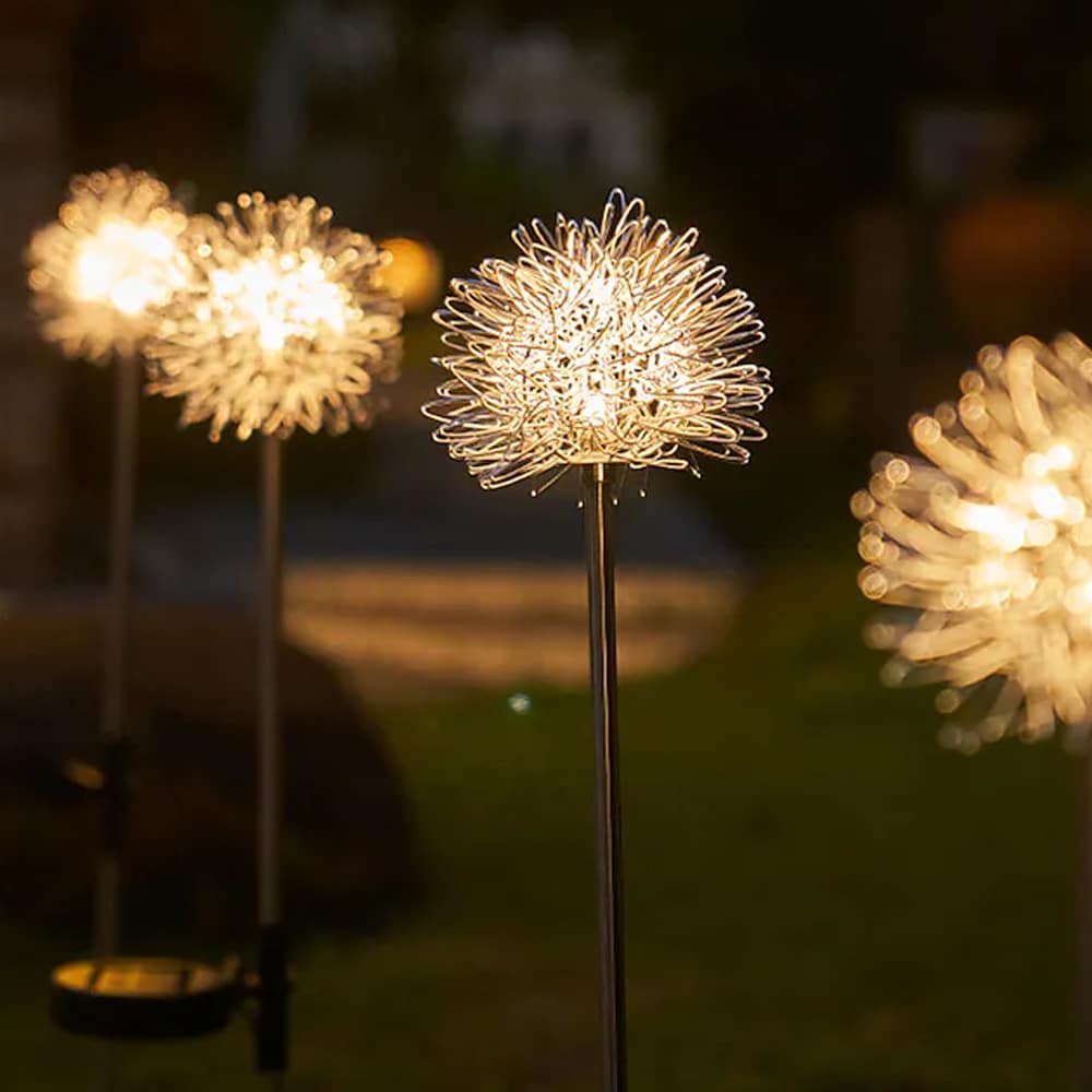 Solarna lampa LED do ogrodu (2 sztuki) w designie dmuchawca z wbiciem | Karnz
