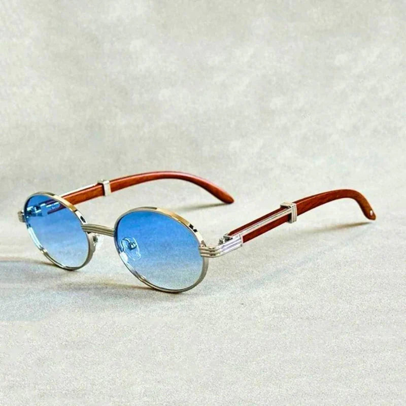BlissGlow – Drewniane okulary przeciwsłoneczne z serii Retro