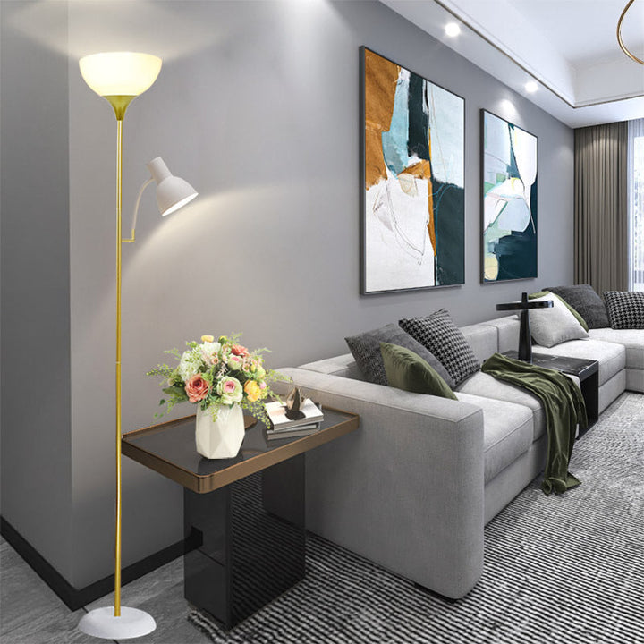 Sandsberg | Lampa podłogowa z podwójnym światłem | Minimalistyczny design z żelaza