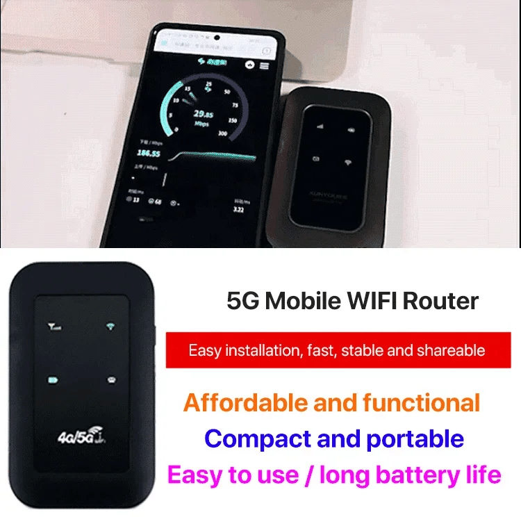 Przenośny router mobilny 5G – Szybki i niezawodny internet w podróży