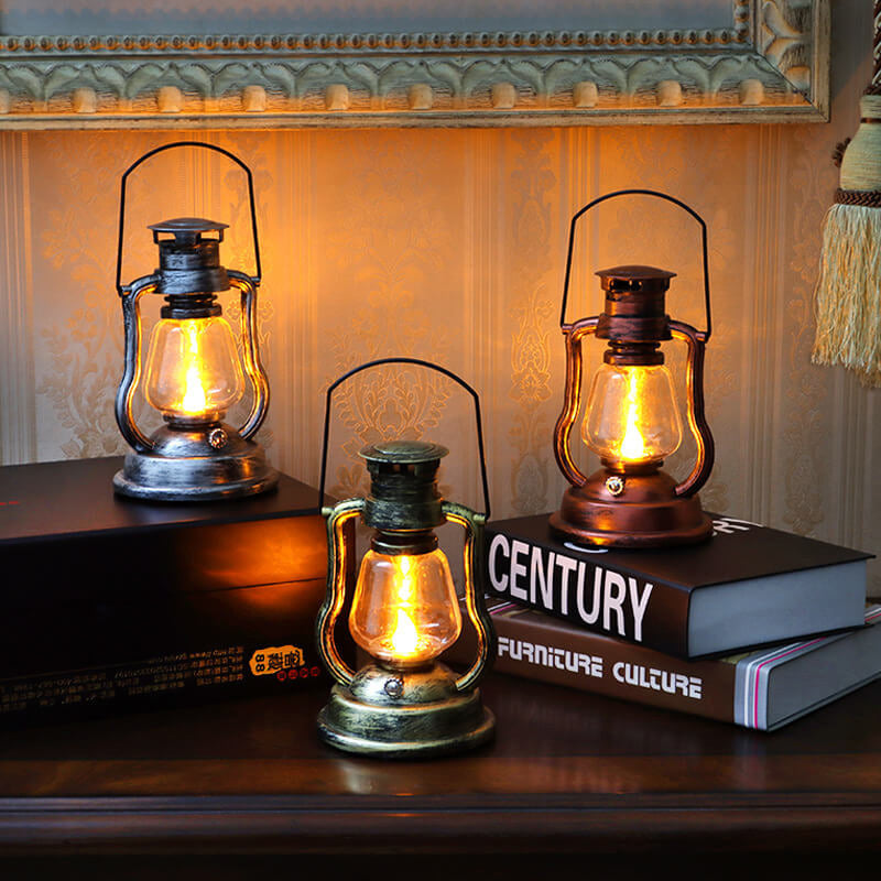 Lampka Solarna Retro Kerosinowa Lampka Konna LED Zewnętrzna Ogród Patio Dekoracja Przenośna Płomień Świeczka | Karnz
