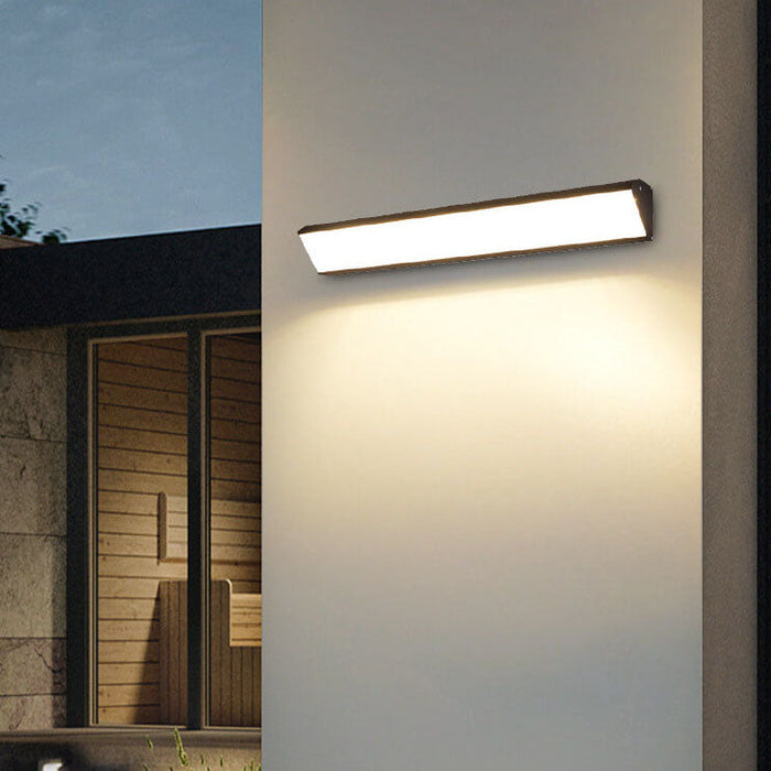 Nowoczesne zewnętrzne lampy ścienne LED z aluminium i akrylu | Karnz