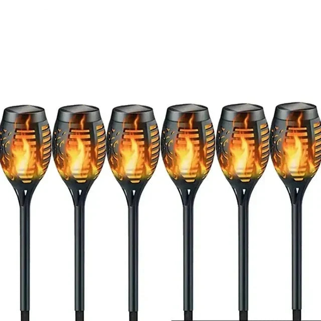 Słoneczne lampy ogrodowe z efektem płomienia – Migocząca dekoracja LED