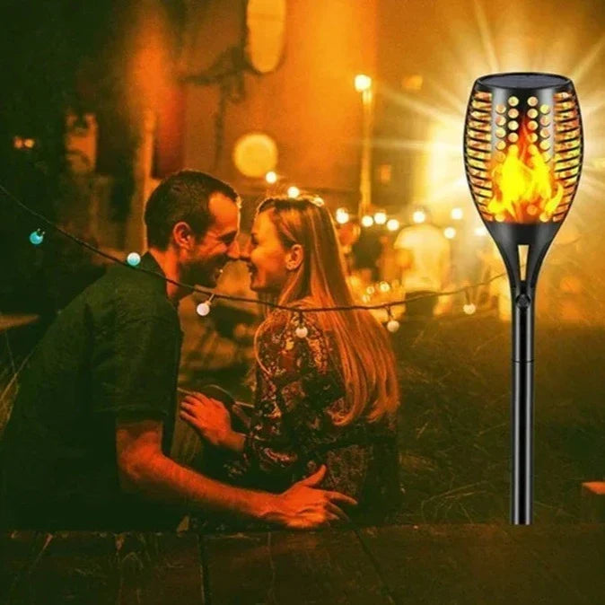 Słoneczne lampy ogrodowe z efektem płomienia – Migocząca dekoracja LED