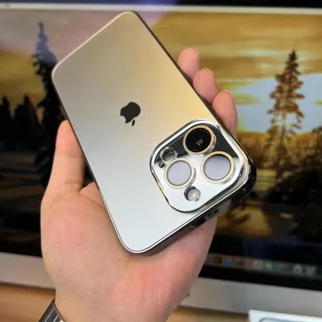 Elico Lakierowany Matowy Akryl Hartowane Szkło Etui Ochronne iPhone