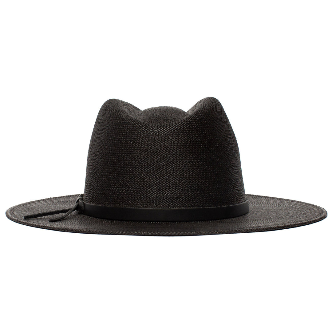 Letni kapelusz słomkowy Fedora-Czarny | Karnz