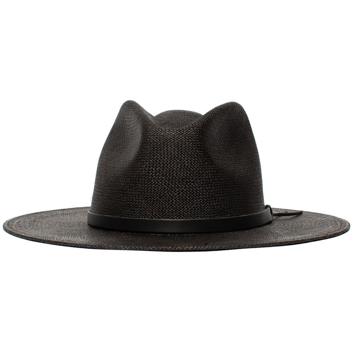 Letni kapelusz słomkowy Fedora-Czarny | Karnz