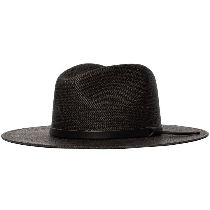 Letni kapelusz słomkowy Fedora-Czarny | Karnz