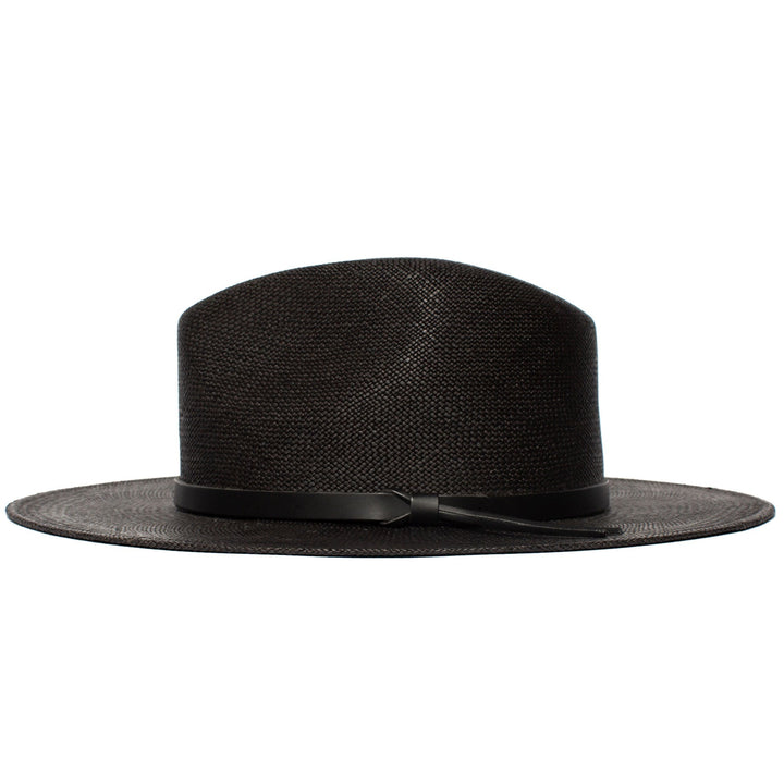Letni kapelusz słomkowy Fedora-Czarny | Karnz