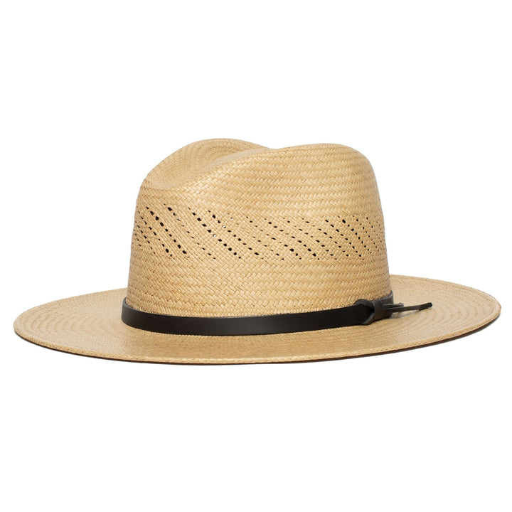 Letni kapelusz słomkowy Fedora-Czarny | Karnz
