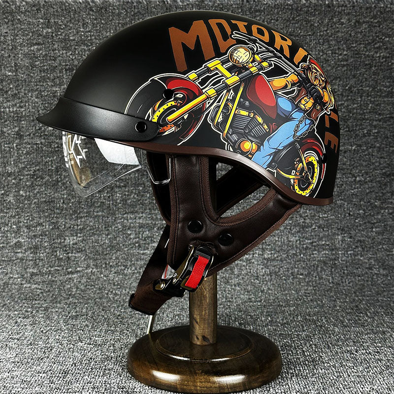 Kask miejski dla choppera o minimalistycznym designie