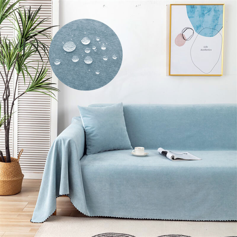 Premium Wodoodporna Narzuta na Sofę z Krawędzią Jacquard