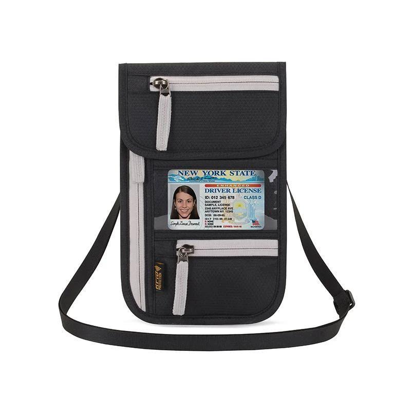 Portfel podróżny z blokadą RFID