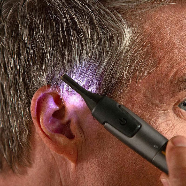 Trymer precyzyjny z LED i ostrzami tytanowymi | Karnz