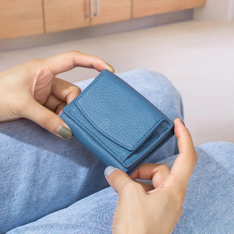 Ręcznie robiony portfel RFID z miękkiej skóry | Karnz