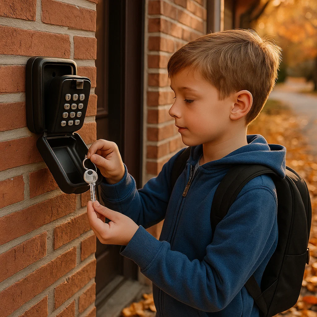 KeyGuard Zewnętrzna Skrzynka na Klucze – Wodoodporna Skrzynka Montowana na Ścianie | Karnz