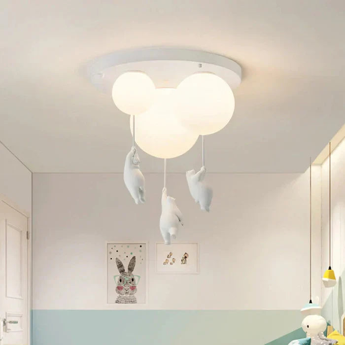 Lampa sufitowa dla dzieci z niedźwiedziem i balonem - CloudBear | Karnz