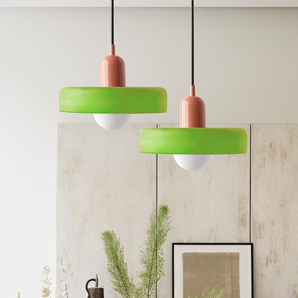 Kolorowa szklana lampa wisząca - BauLume | Karnz