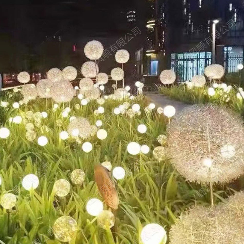 Solarna lampa LED do ogrodu (2 sztuki) w designie dmuchawca z wbiciem | Karnz
