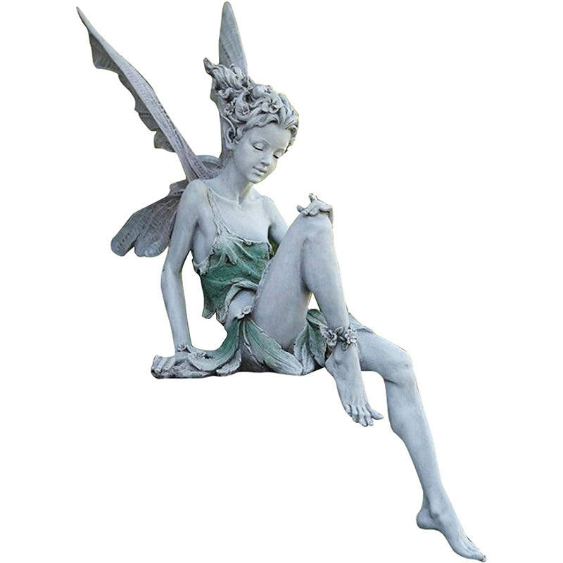 Sandsberg Siedząca Wróżka Ogród Statua