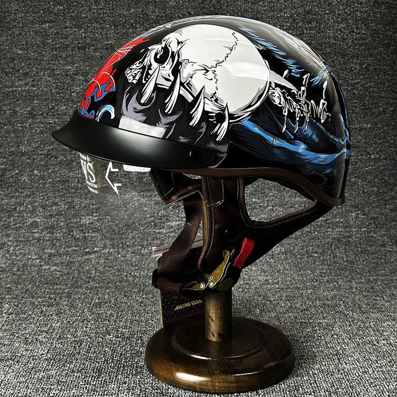 Kask miejski dla choppera o minimalistycznym designie
