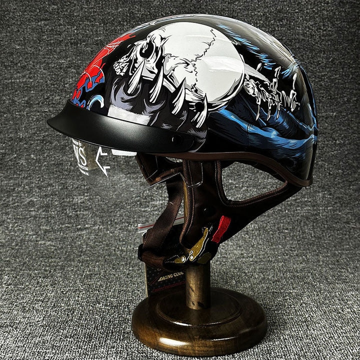 Kask miejski dla choppera o minimalistycznym designie