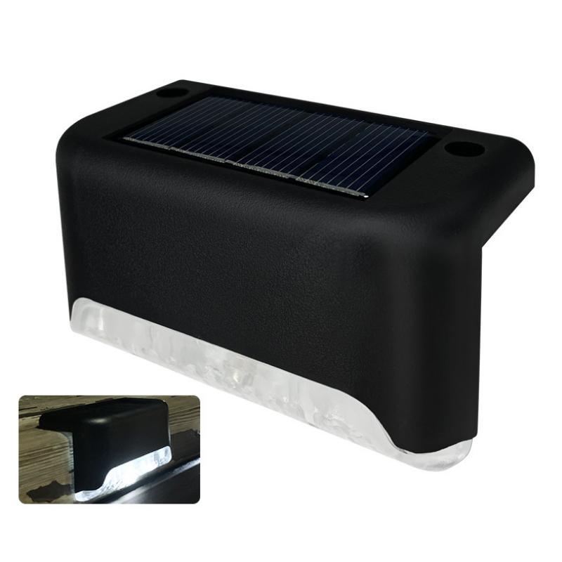 Wodoodporne solarne lampy schodowe do użytku zewnętrznego (4 sztuki)