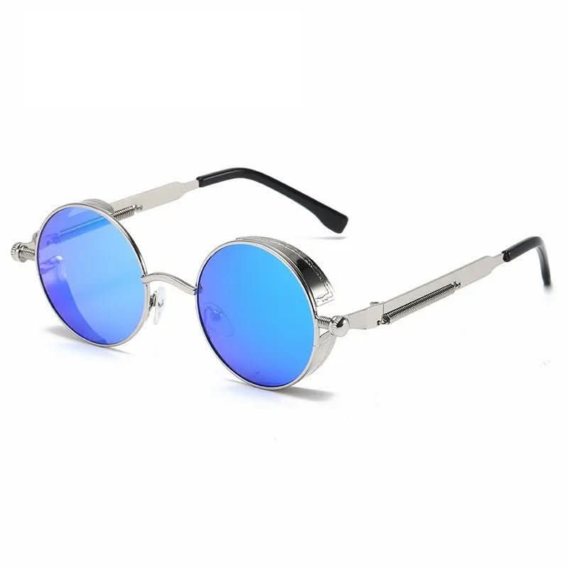 Okrągłe okulary przeciwsłoneczne vintage z ochroną UV400 i retro designem