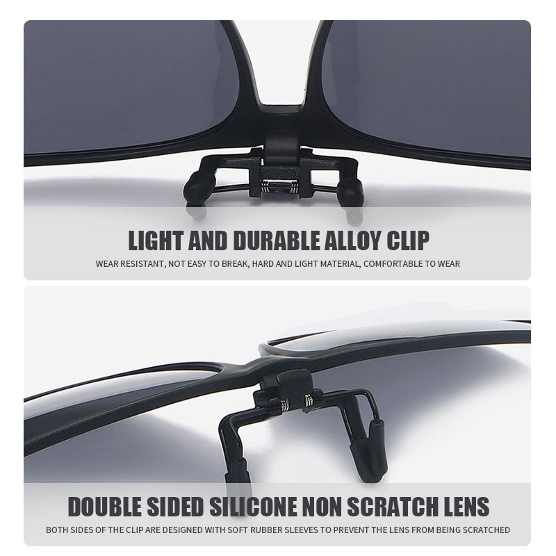 Nowe polaryzowane okulary przeciwsłoneczne clip-on