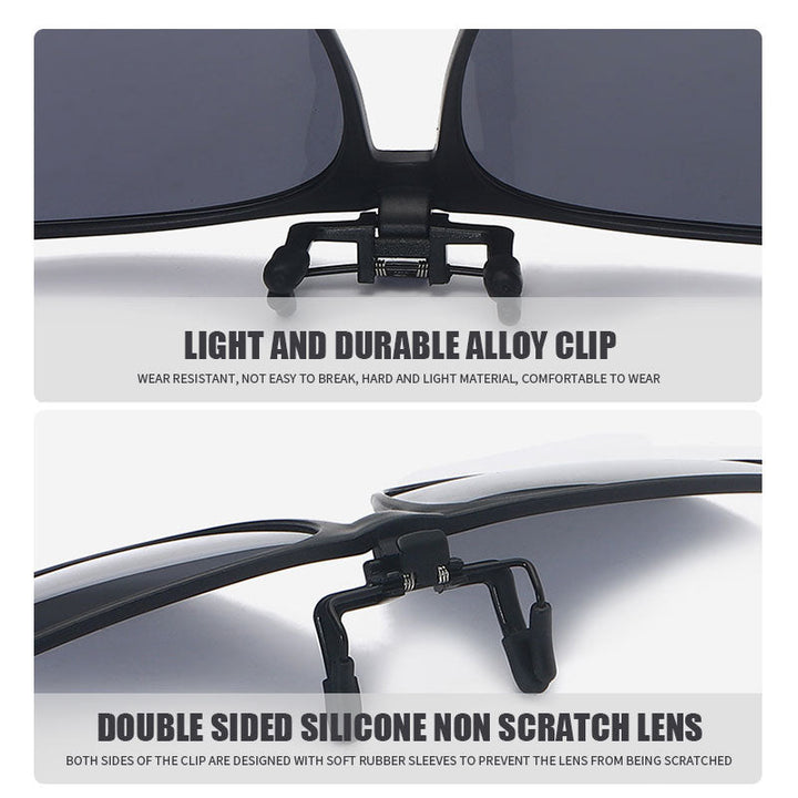 Nowe polaryzowane okulary przeciwsłoneczne clip-on