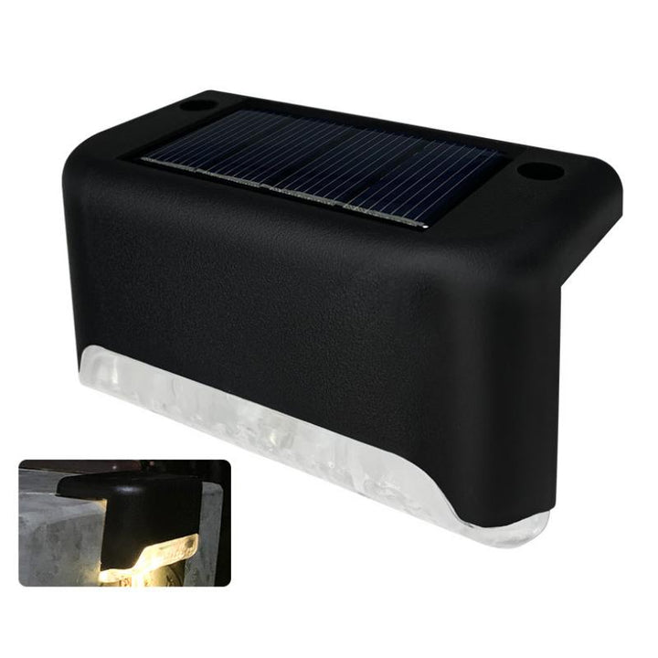 Wodoodporne solarne lampy schodowe do użytku zewnętrznego (4 sztuki)