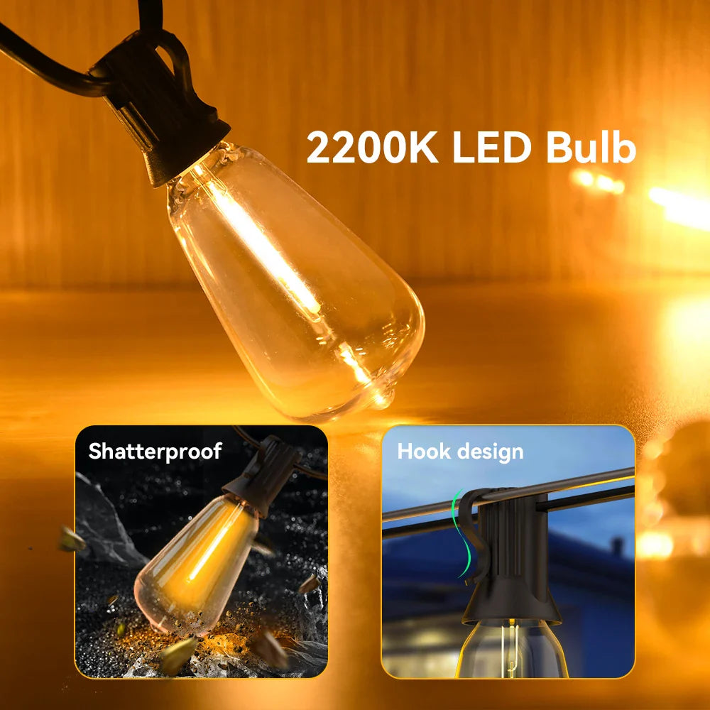Karnz | Wodoodporna lampa LED w postaci łańcucha