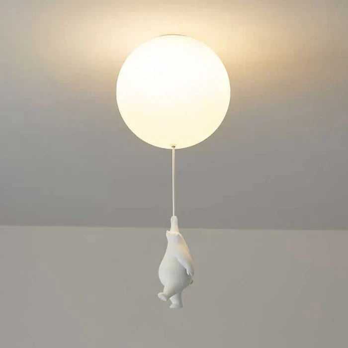Lampa sufitowa dla dzieci z niedźwiedziem i balonem - CloudBear | Karnz