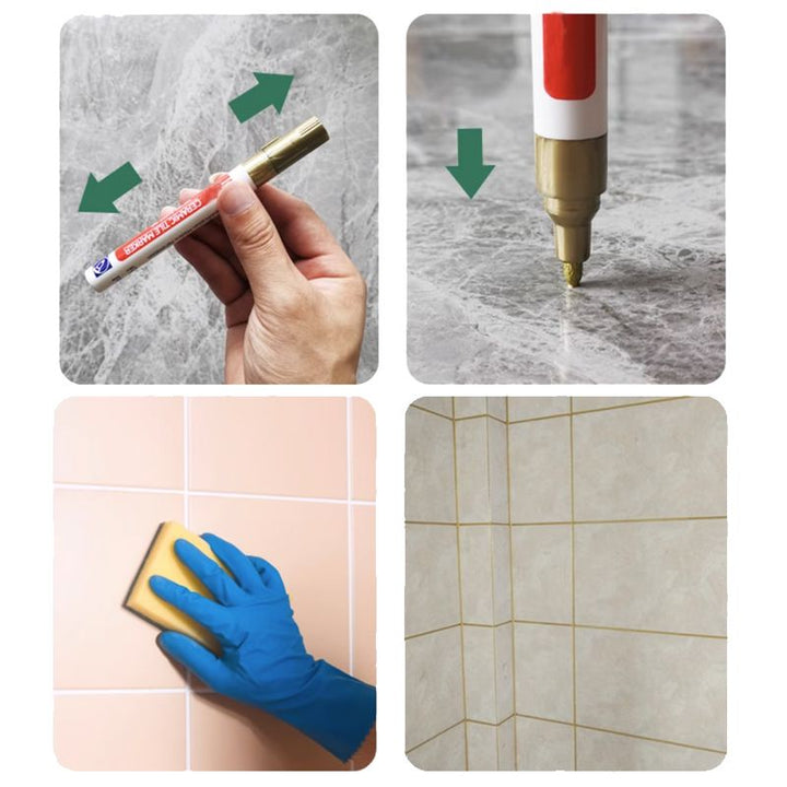 Pousbo Antygrzybiczny i Wodoodporny Pisak do Fug dla Płytek Ceramicznych