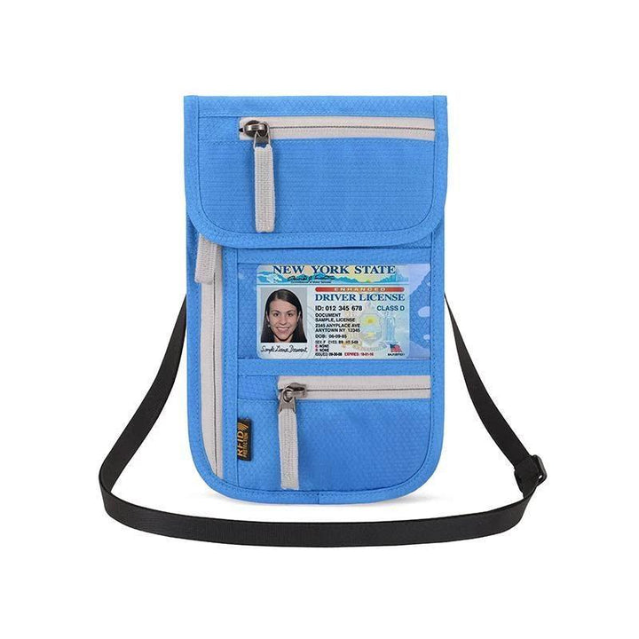 Portfel podróżny z blokadą RFID