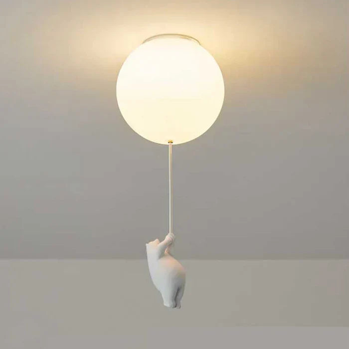Lampa sufitowa dla dzieci z niedźwiedziem i balonem - CloudBear | Karnz