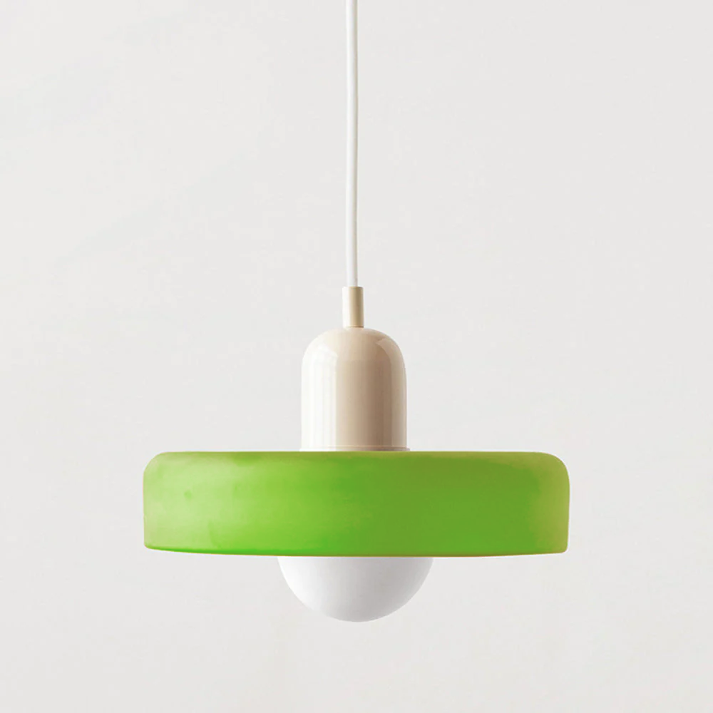 Kolorowa lampa wisząca w stylu Bauhaus - StiloGlas | Karnz