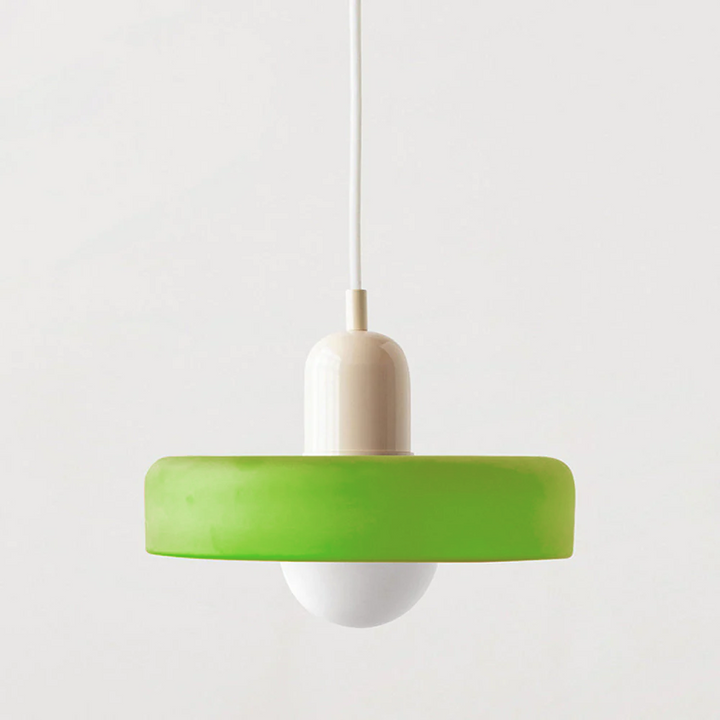 Kolorowa lampa wisząca w stylu Bauhaus - StiloGlas | Karnz