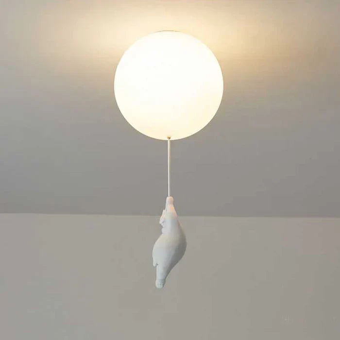 Lampa sufitowa dla dzieci z niedźwiedziem i balonem - CloudBear | Karnz