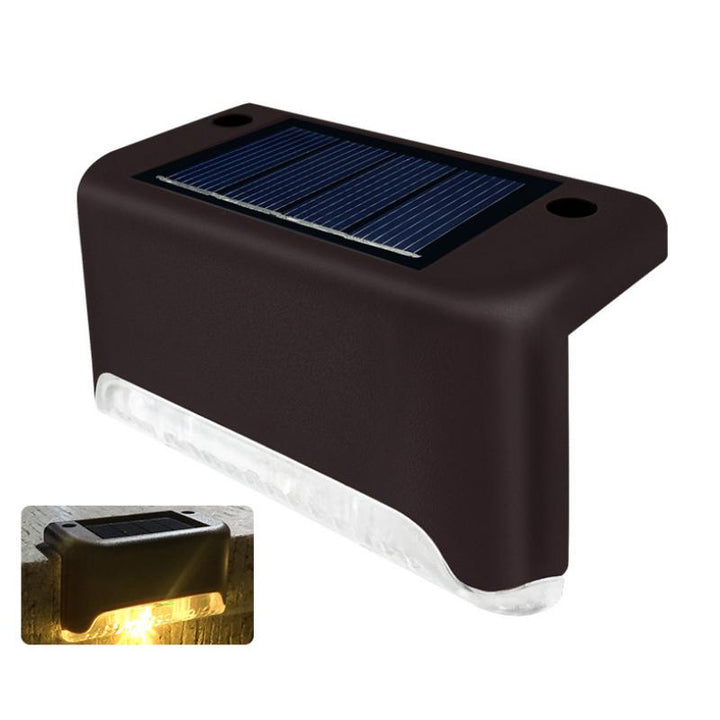 Wodoodporne solarne lampy schodowe do użytku zewnętrznego (4 sztuki)